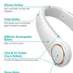 Portable Rechargeable Neck Fan