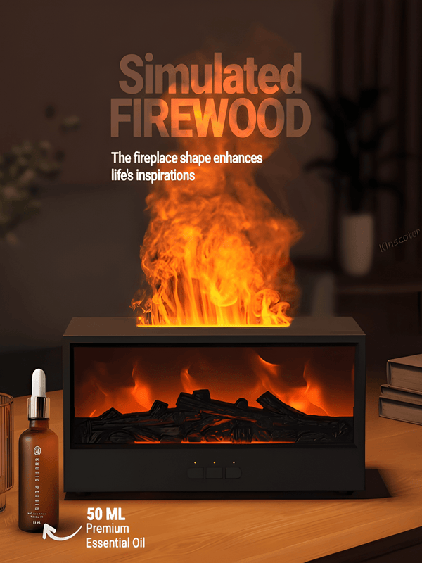 Fireplace Bonfire Aroma Diffuser with Remote Control