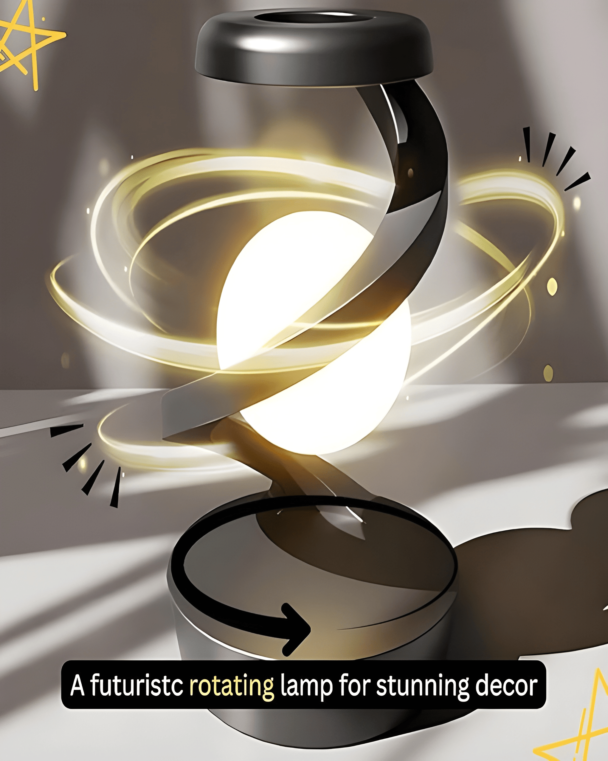Led Rotation Lamp Spiral Rotating Desk Lamp – The Earth Mart