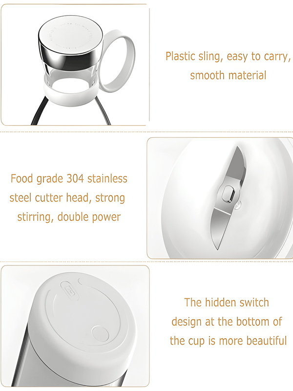 Portable mini 4 Blade Juicer Blender