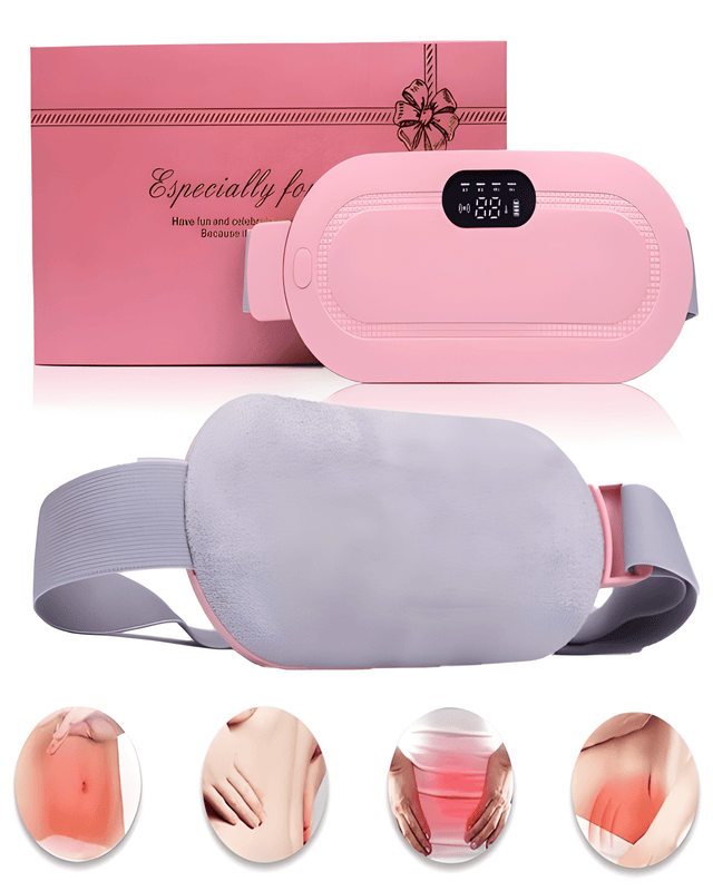 Heating pad with its gift box and belt