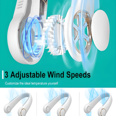 Portable Rechargeable Neck Fan