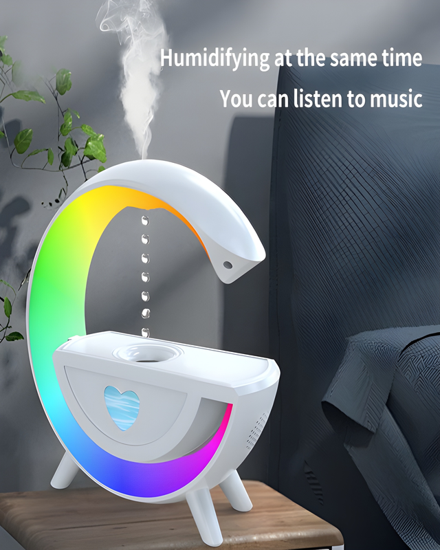 Humidifying while playing music