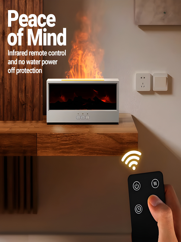 Fireplace Bonfire Aroma Diffuser with Remote Control