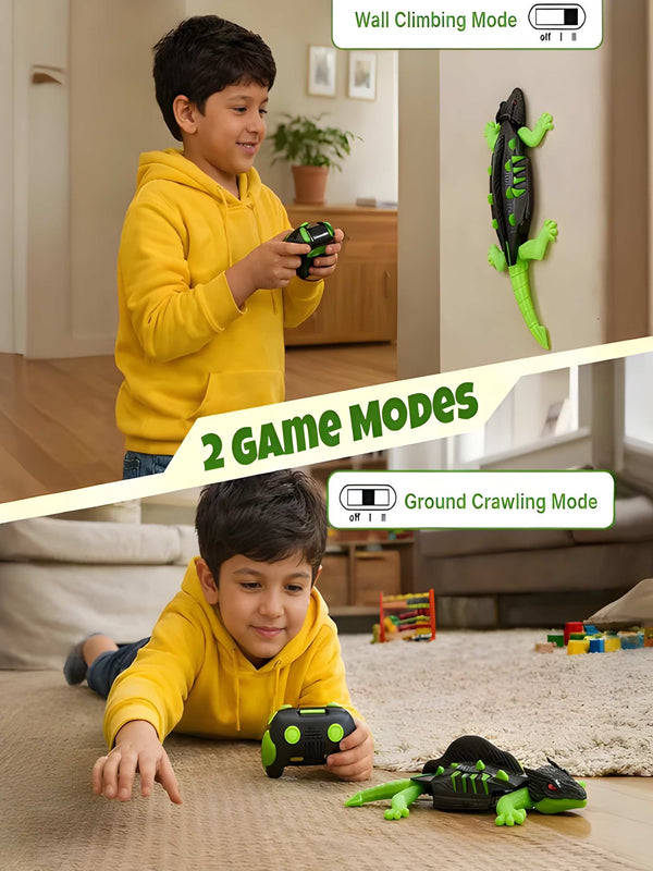 Wall Climbing Lizard Toy with Remote Control | Crawls Walls & Floors | Rechargeable |