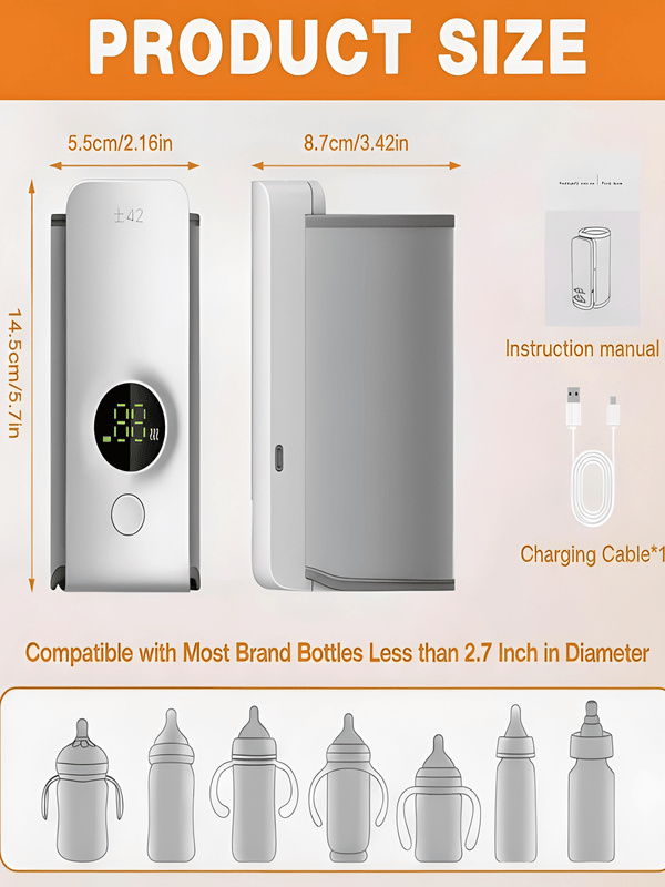 Rechargeable  digital milk warmer
