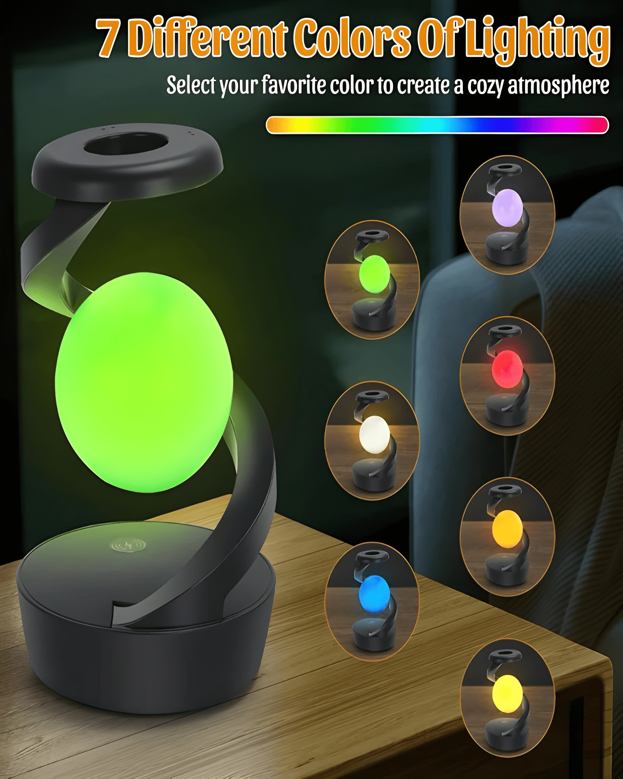 Led Rotation Lamp Spiral Rotating Desk Lamp – The Earth Mart