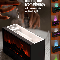 Fireplace Bonfire Aroma Diffuser with Remote Control