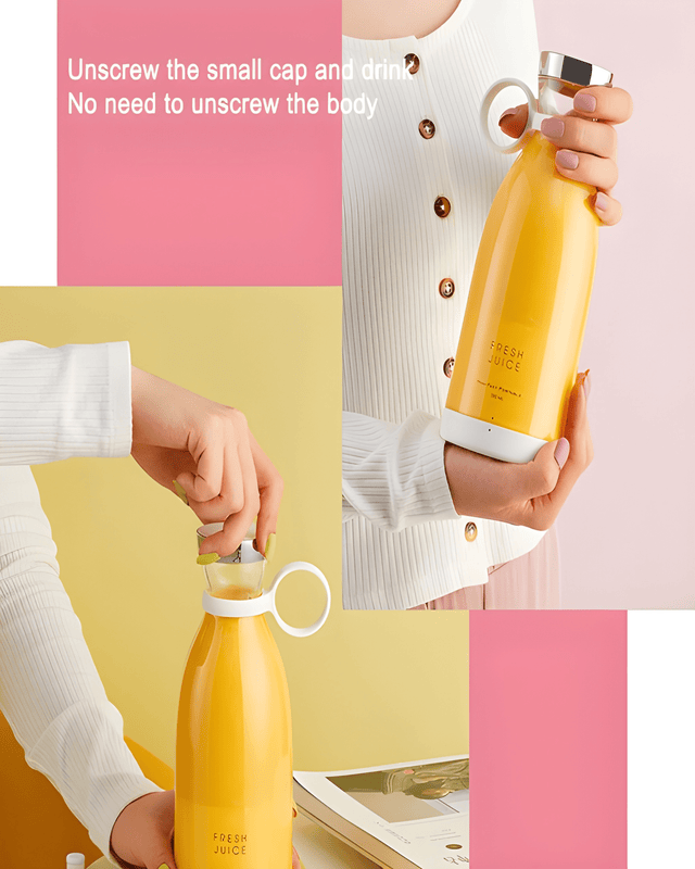 Using the portable blender at home